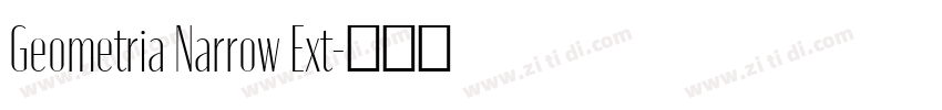 Geometria Narrow Ext字体转换